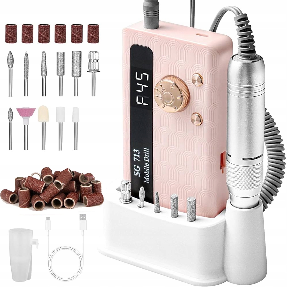 Bruska Manikúra Pedikúra Profesionální Bezdrátová Sada