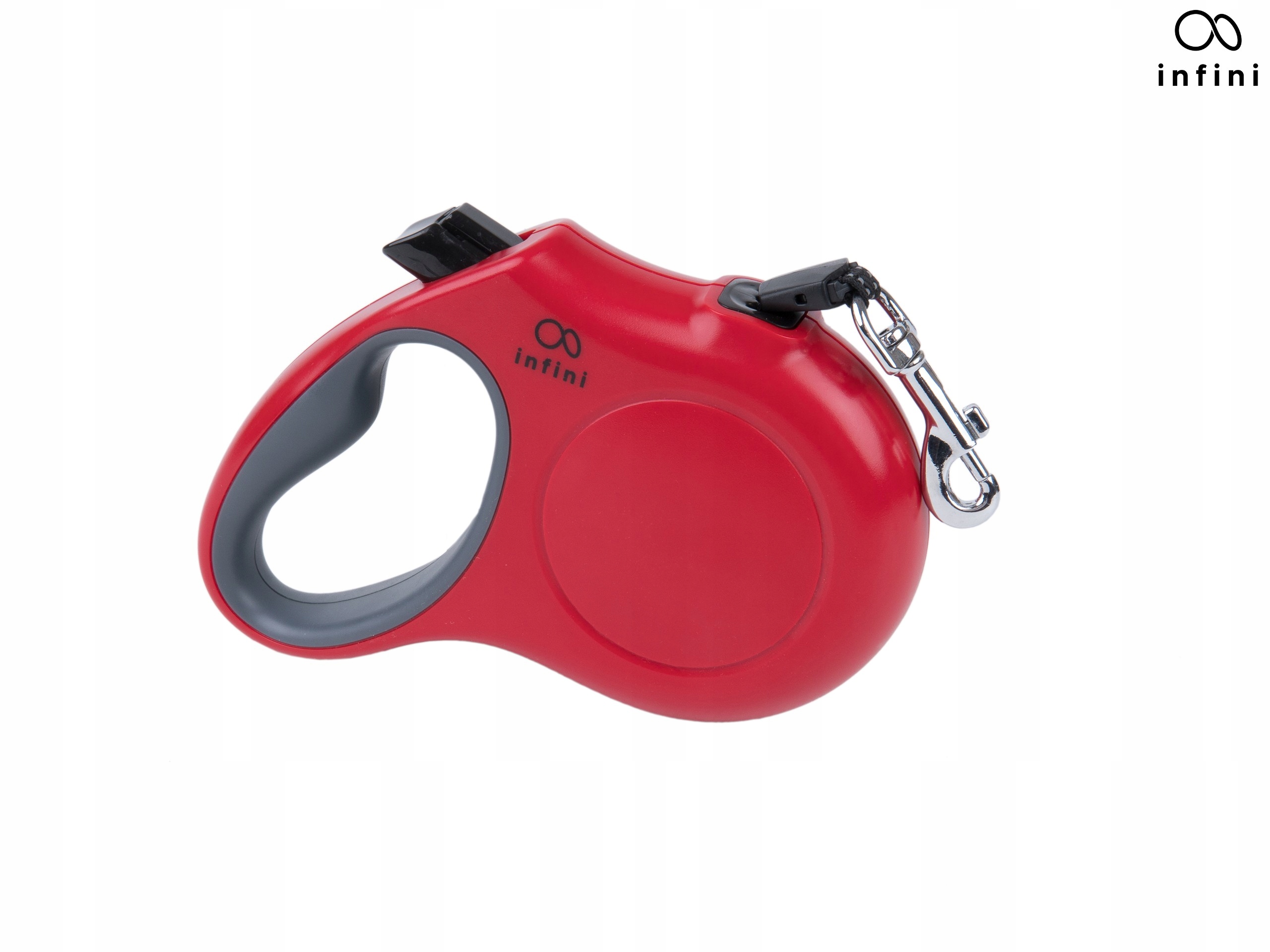 

Smycz automatyczna Infini r. L 5m 25 kg Czerwony