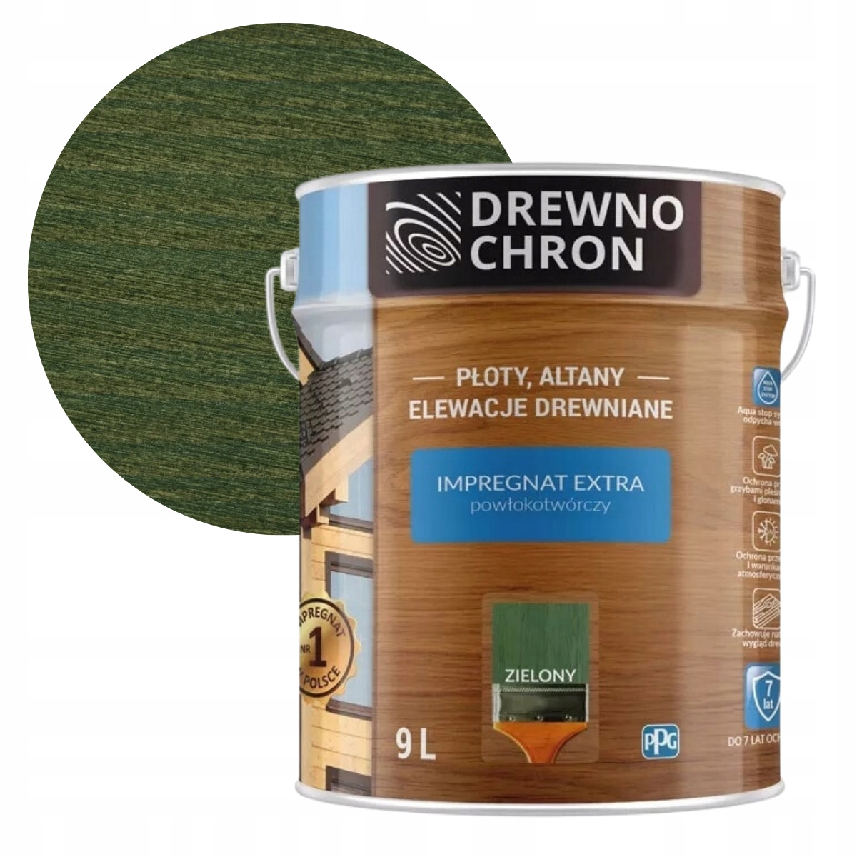 Drewnochron Impregnat Extra 9L Zielony