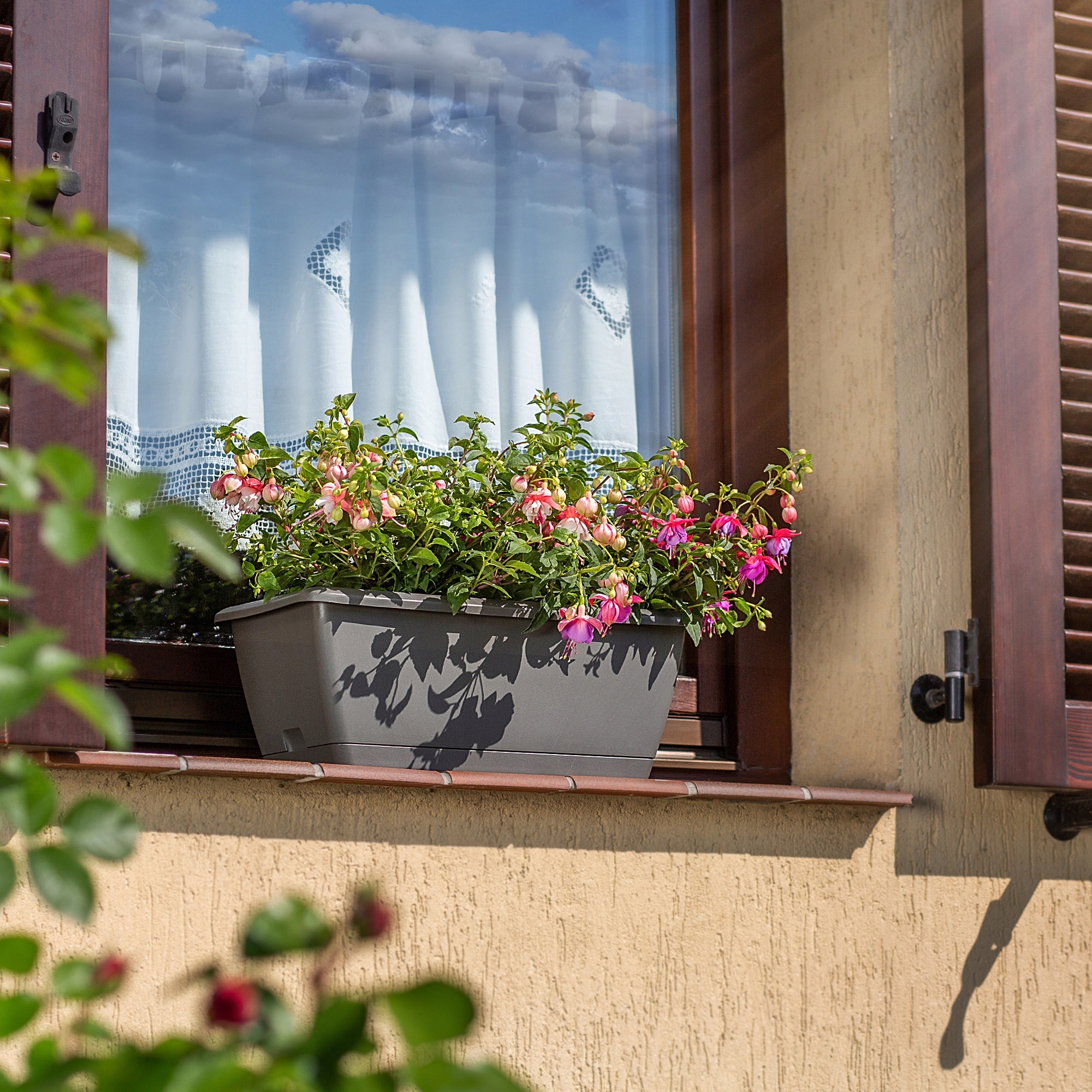 SKRZYNKA BALKONOWA 40cm DONICZKA PODSTAWKA Długość maksymalna 40 cm