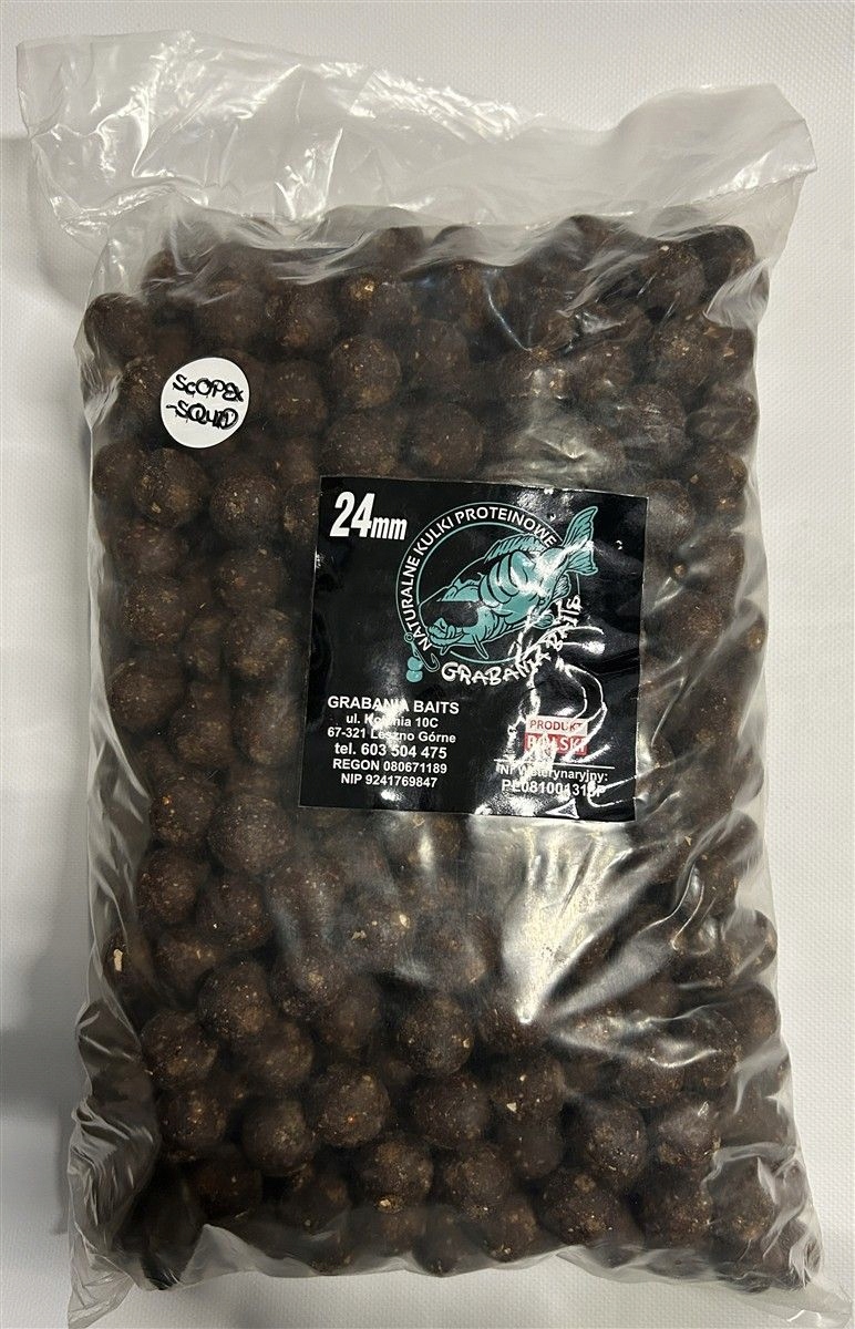 Kulki proteinowe GrabaniaBaits Scopex Squid 24mm 5kg