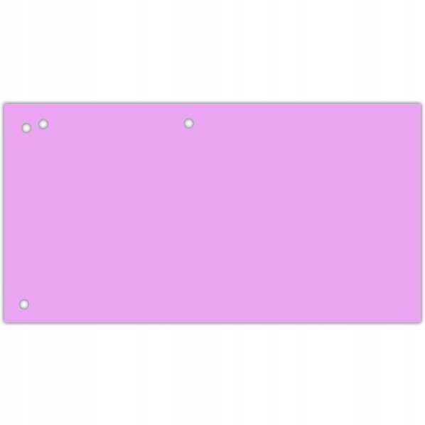 

Przekładki kartonowe separator 1/3 A4 100s różowe