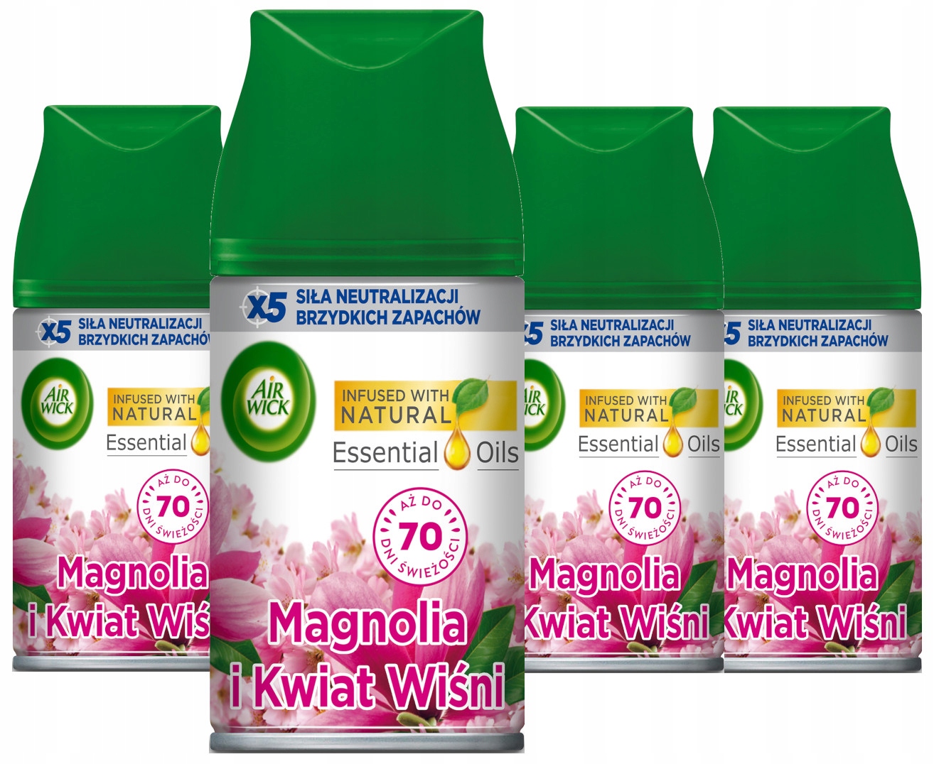 Sada Air Wick Freshmatic Osvěžovač Magnolie Višňový Květ, náplň 4 x 250 ml