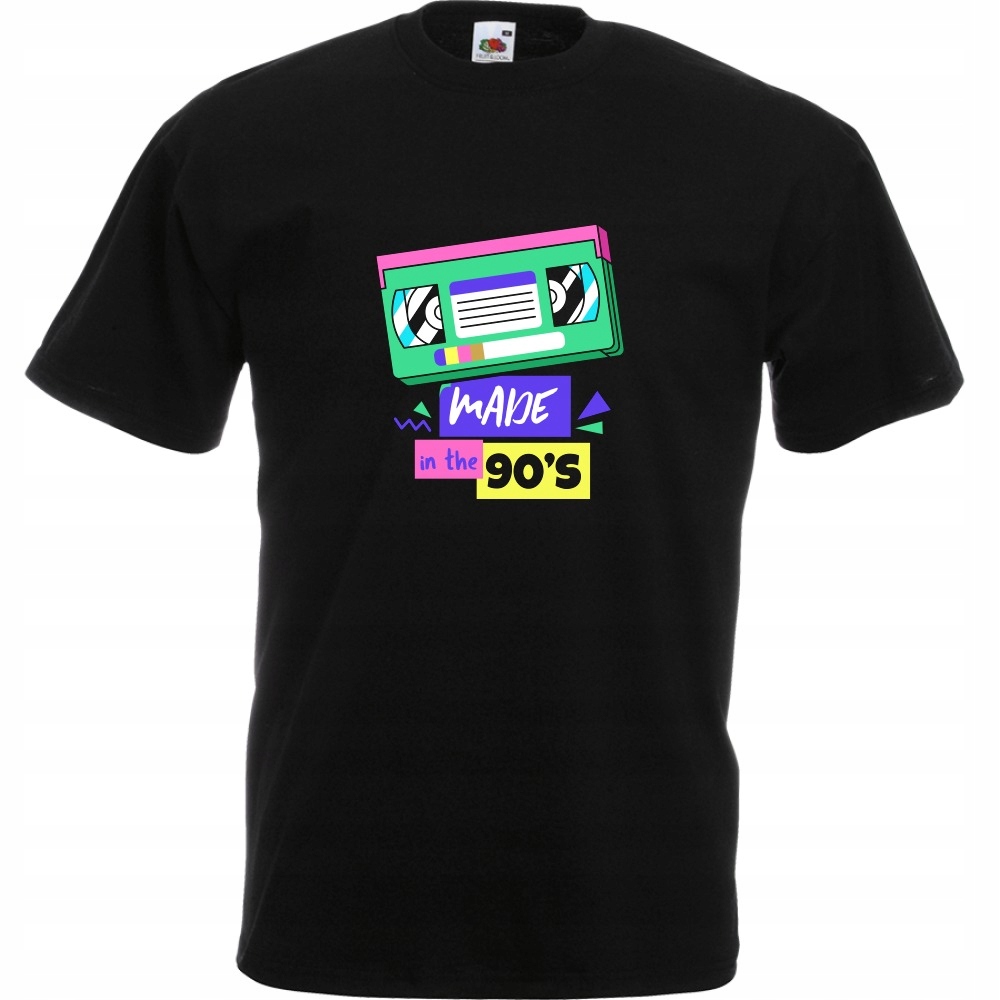 

Koszulka kaseta made in 90's XL czarna
