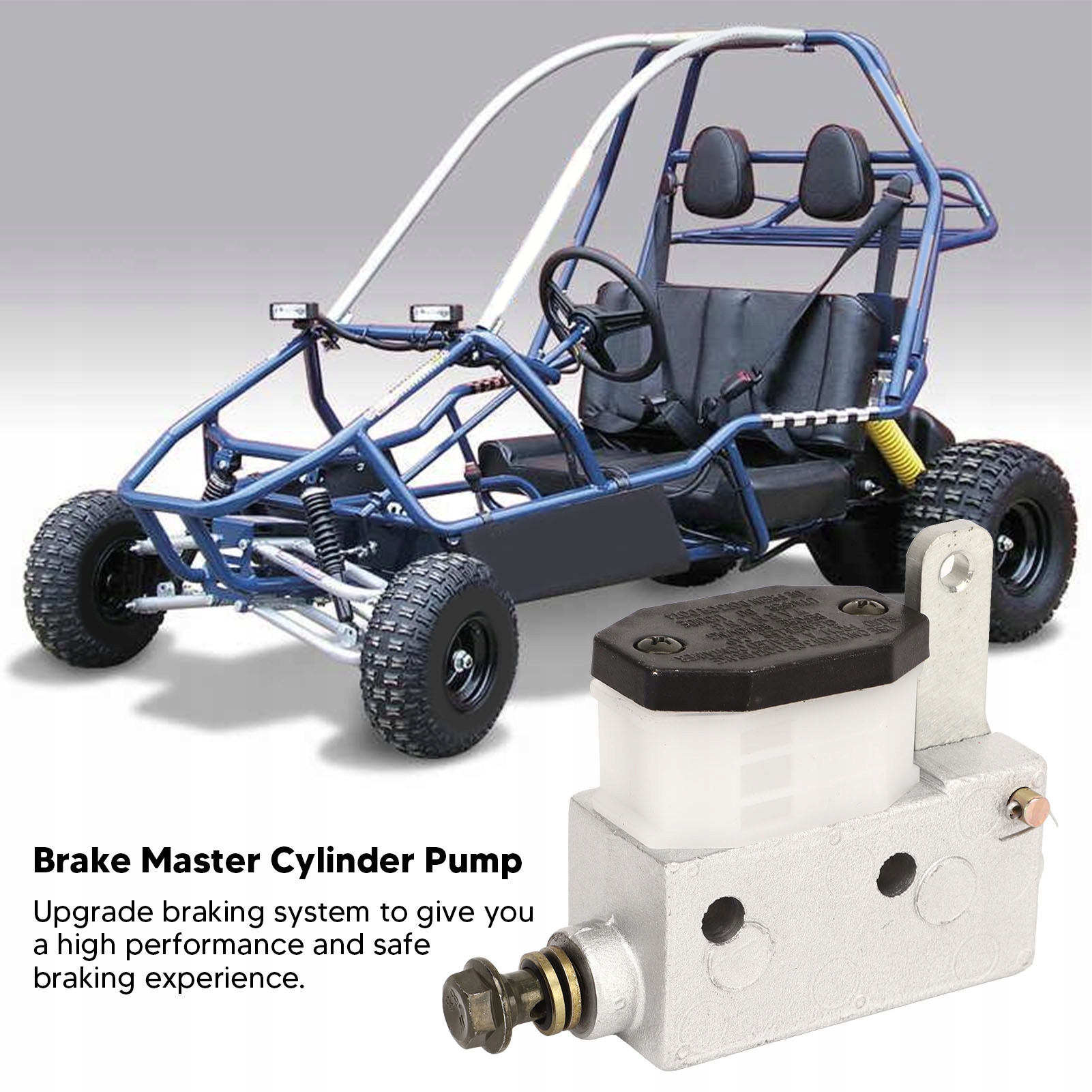 POMPA GŁÓWNEGO CYLINDRA HAMULCOWEGO METAL DLA GOKARTA ATV UTV Stan opakowania oryginalne