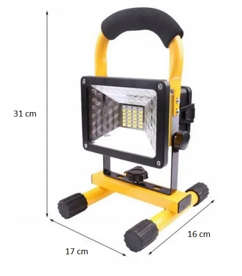 HALOGEN PRZENOŚNY AKUMULATOROWY LAMPA 50W LED HI Kod producenta 4021a