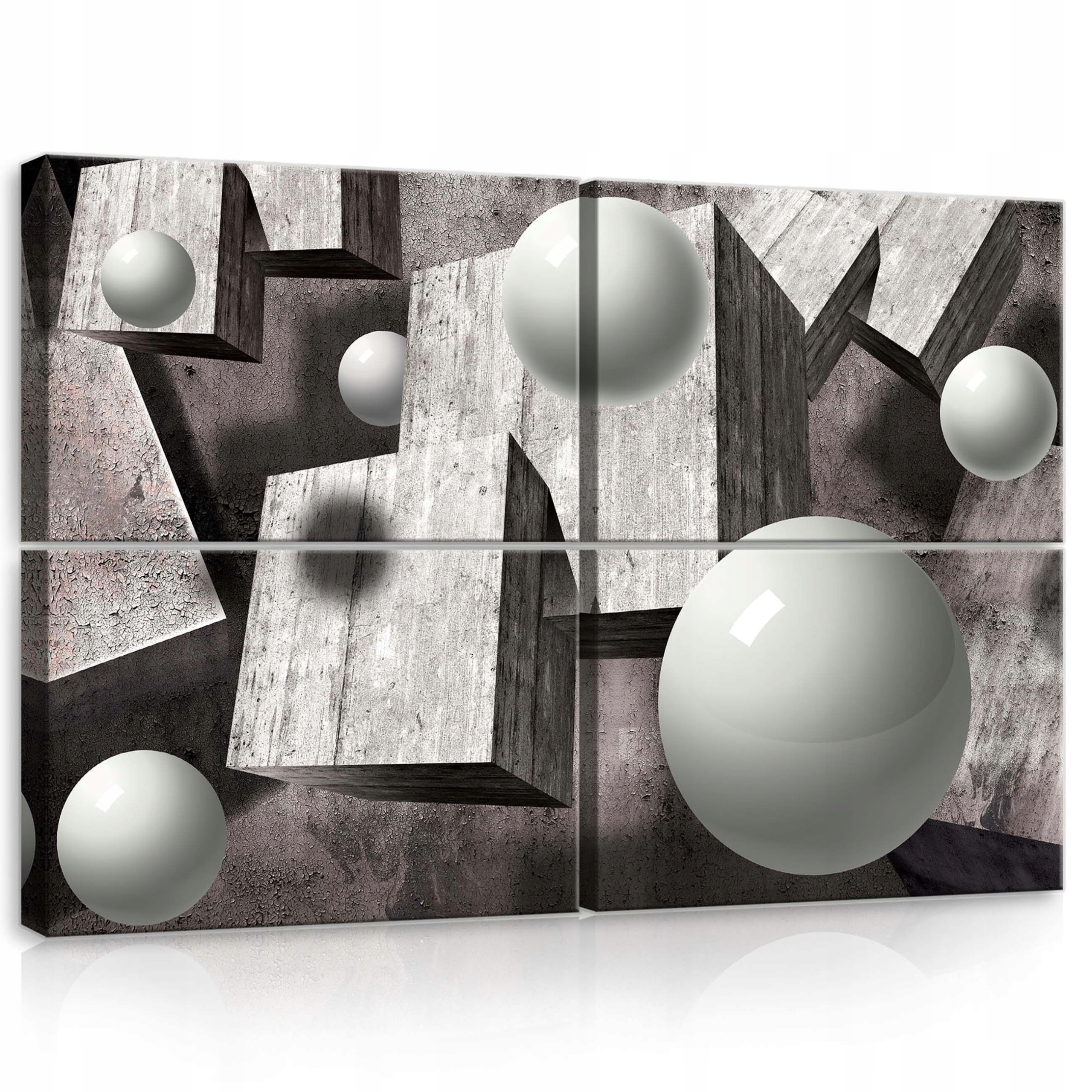 Obraz 120x80 Geometria abstrakcia sféry kuby moderný priestor