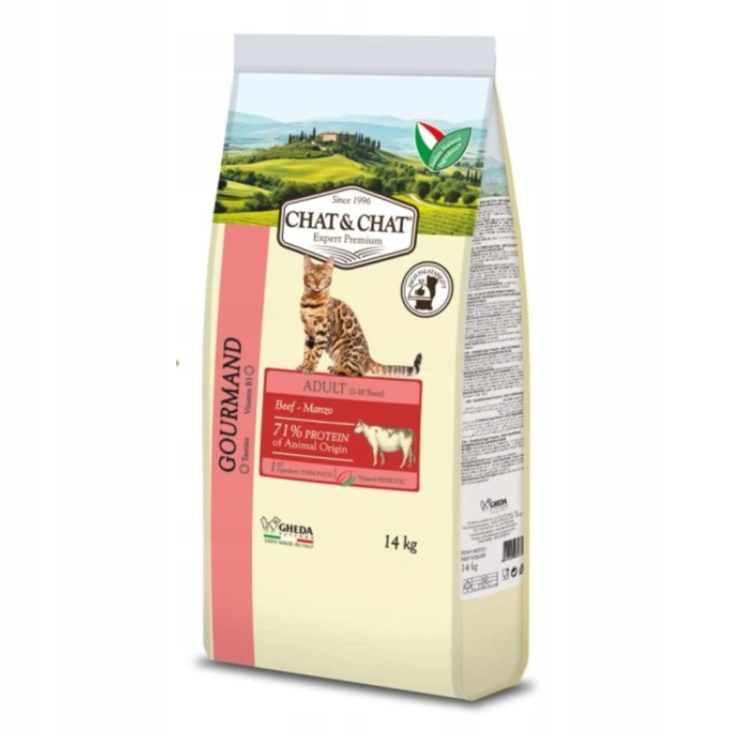 Chat&Chat Adult z Wołowiną 14kg