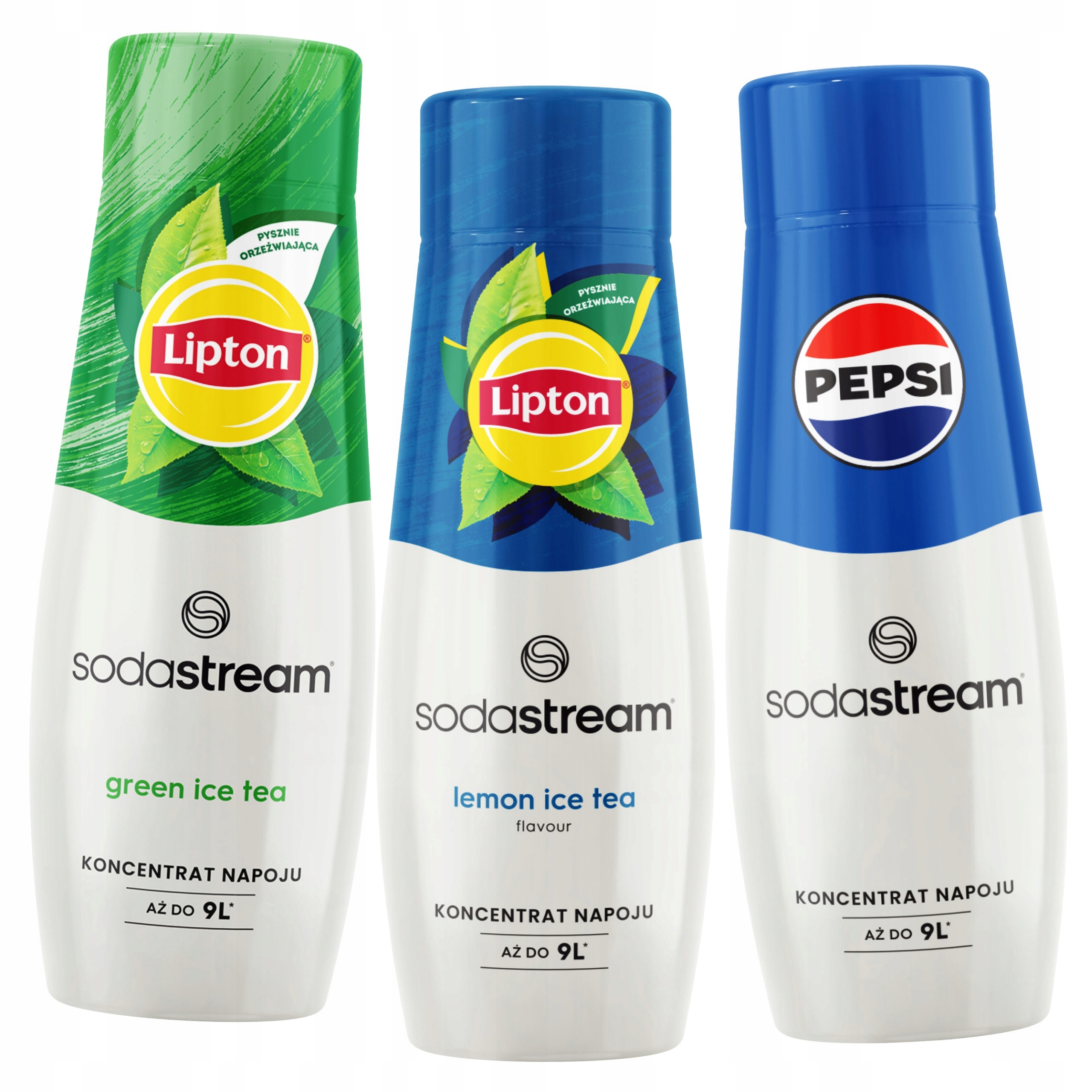Sada 3 koncentrátů SodaStream Čaj Lemon+Green+Pepsi