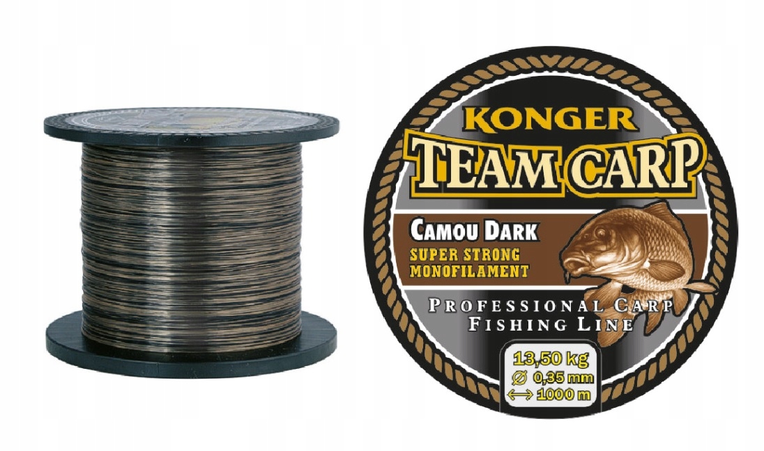 Żyłka Konger Team Carp Camou Dark 0,25 mm x 600 m