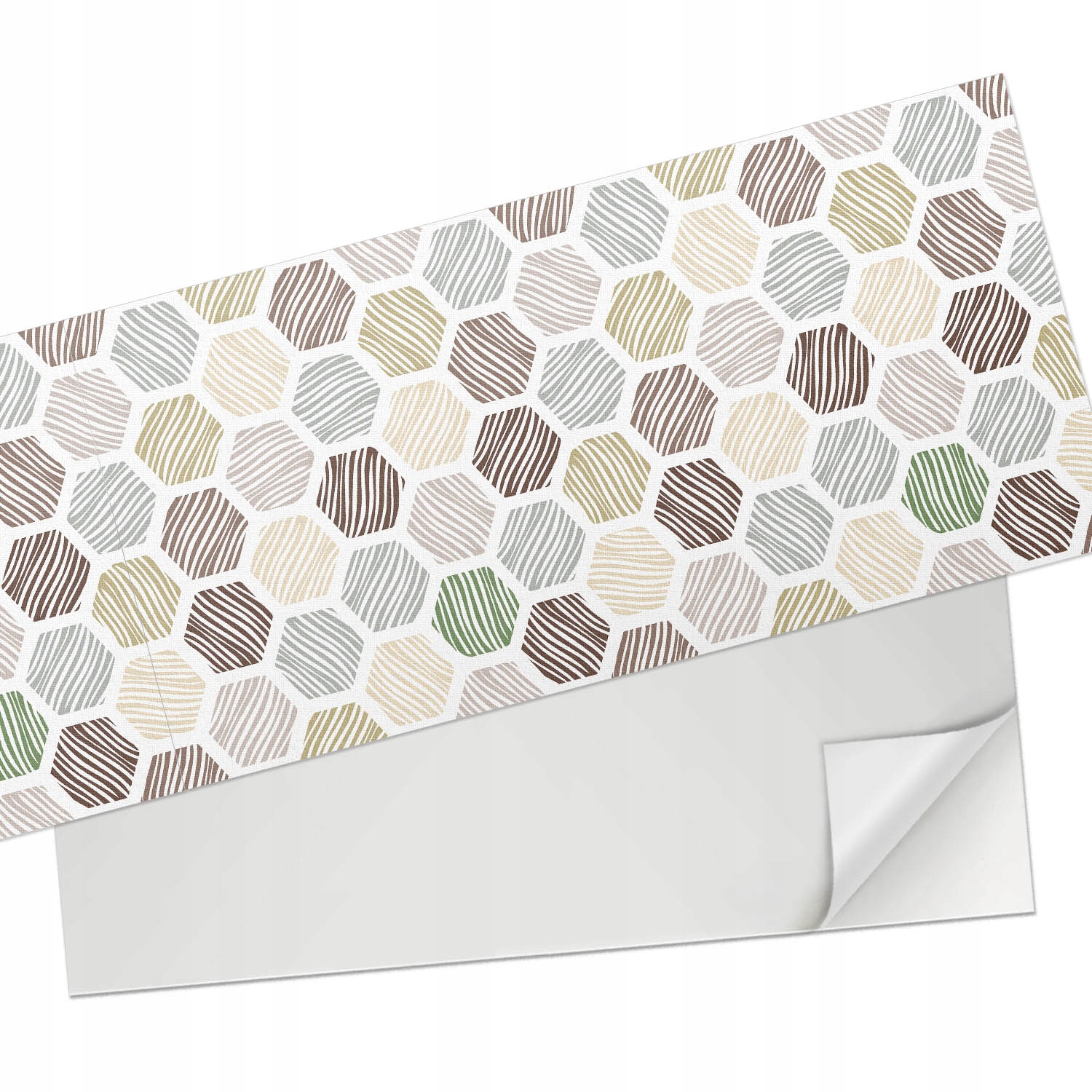 Vinylová podložka Samolepicí Hexagonální vzor s liniemi 100 x 50 cm