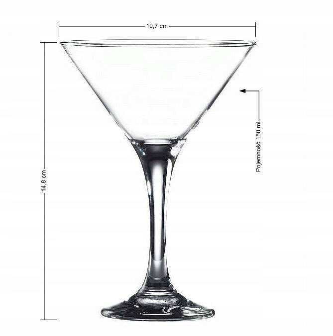 ZESTAW 6 KIELISZKÓW MARTINI DRINK KOKTAJL 150ML Kod producenta 57-0509-M150-0000-00KPL6