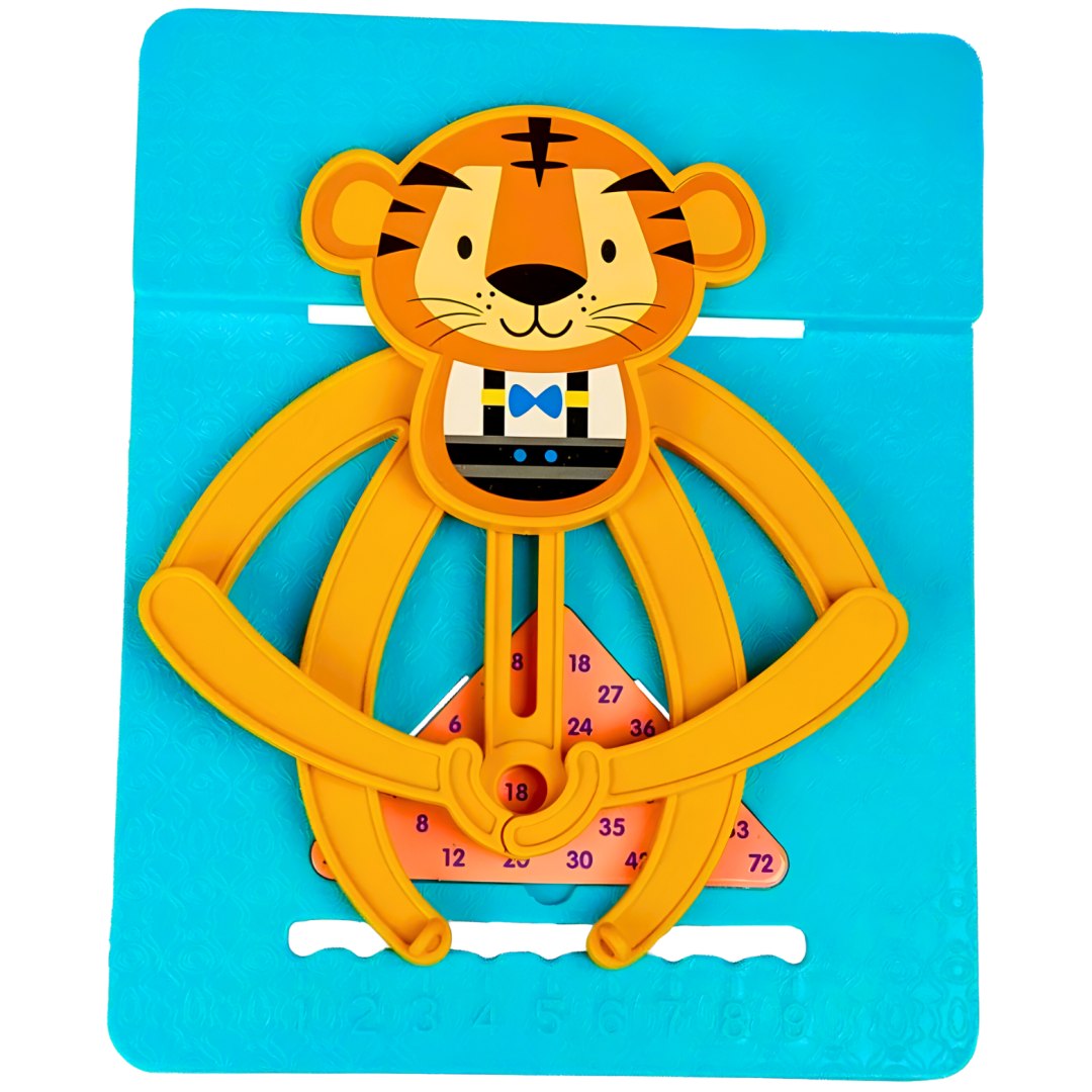 MATEMATYCZNY TYGRYS DO NAUKI DODAWANIA I MNOŻENIA LICZYDŁO DLA DZIECI Stan opakowania oryginalne