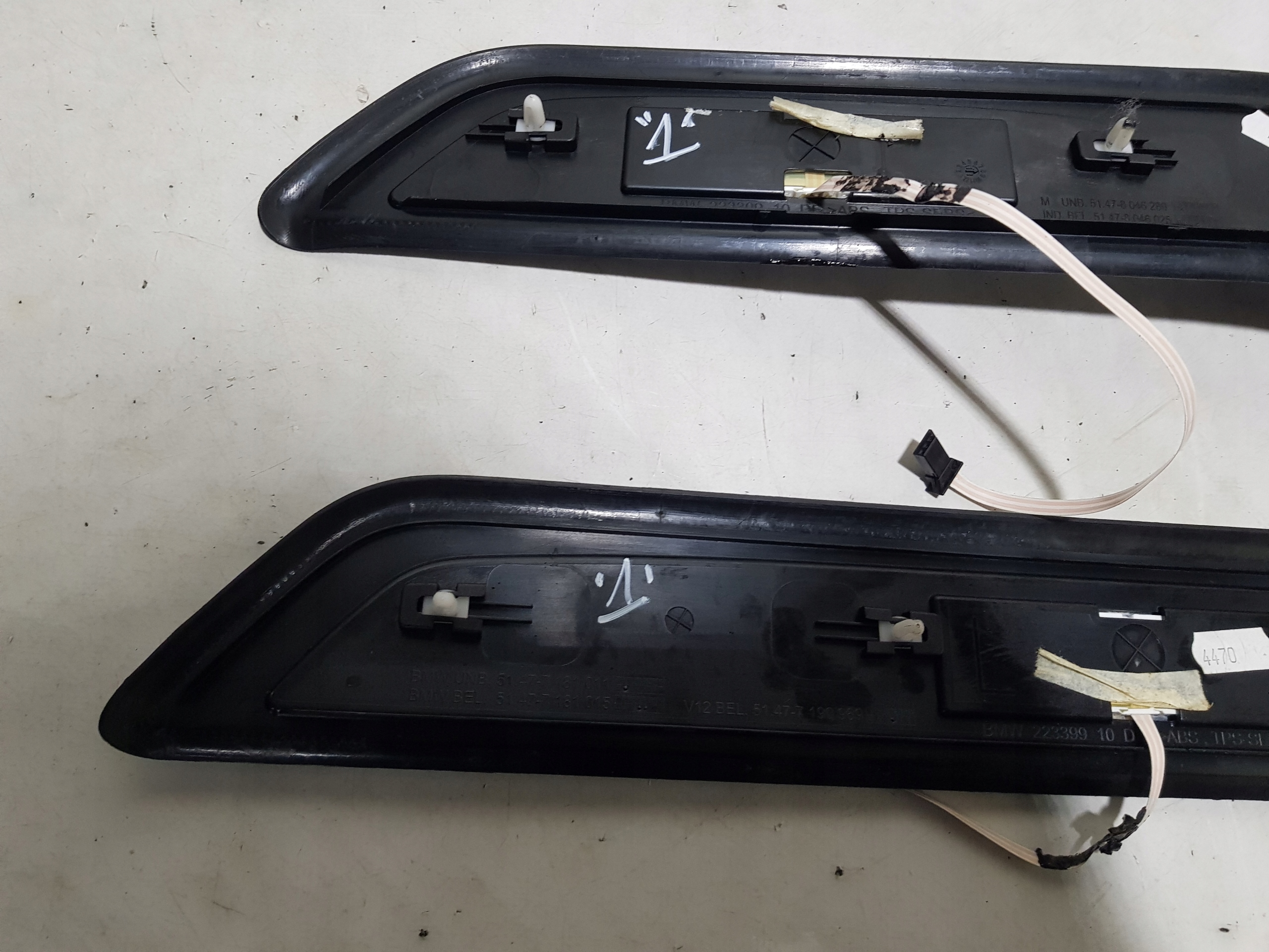 mouldings threshold LED right left front rear part KOMPLET BMW F01 moulding