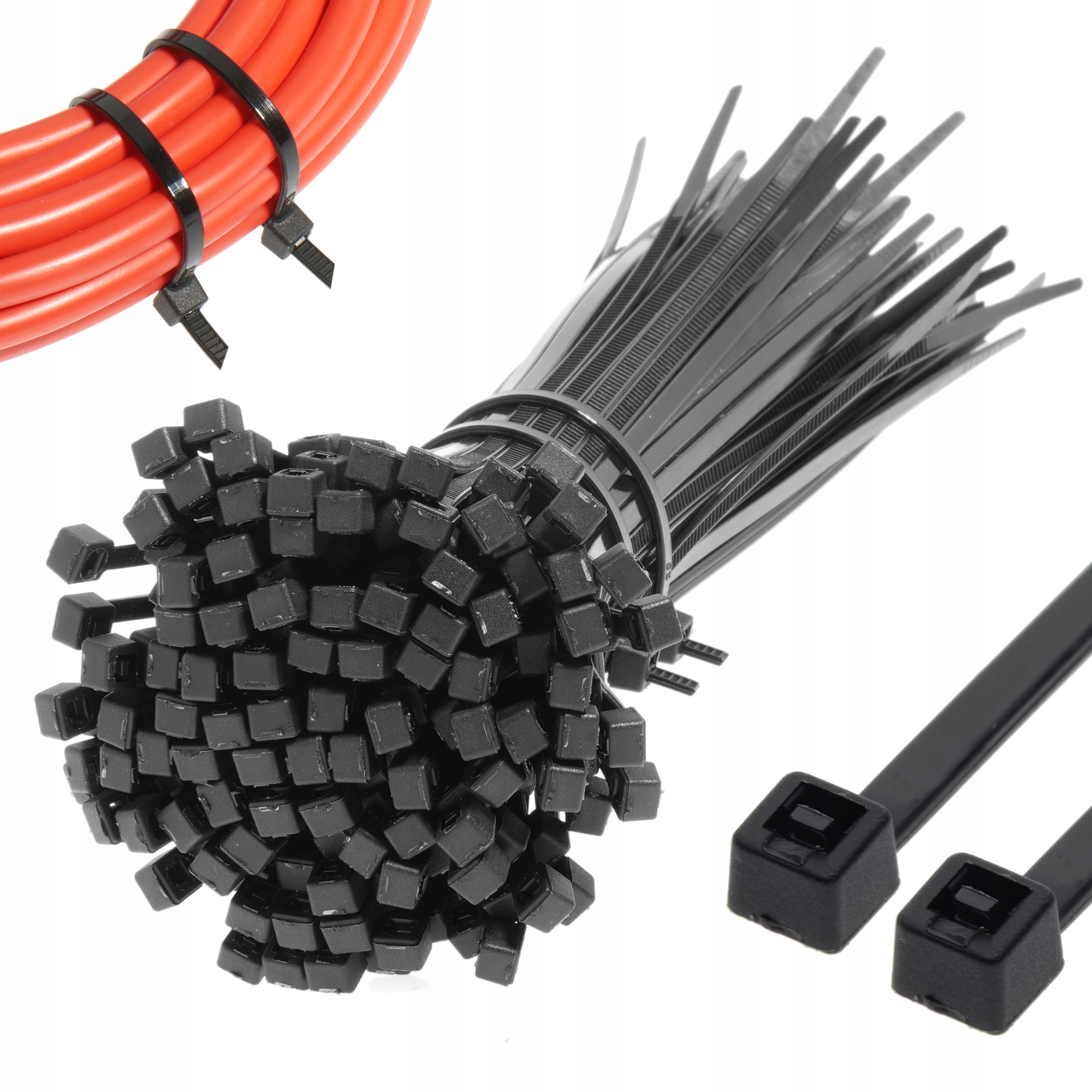 Trytytki Opaski Zaciskowe Czarne Trytki 3,5x300mm