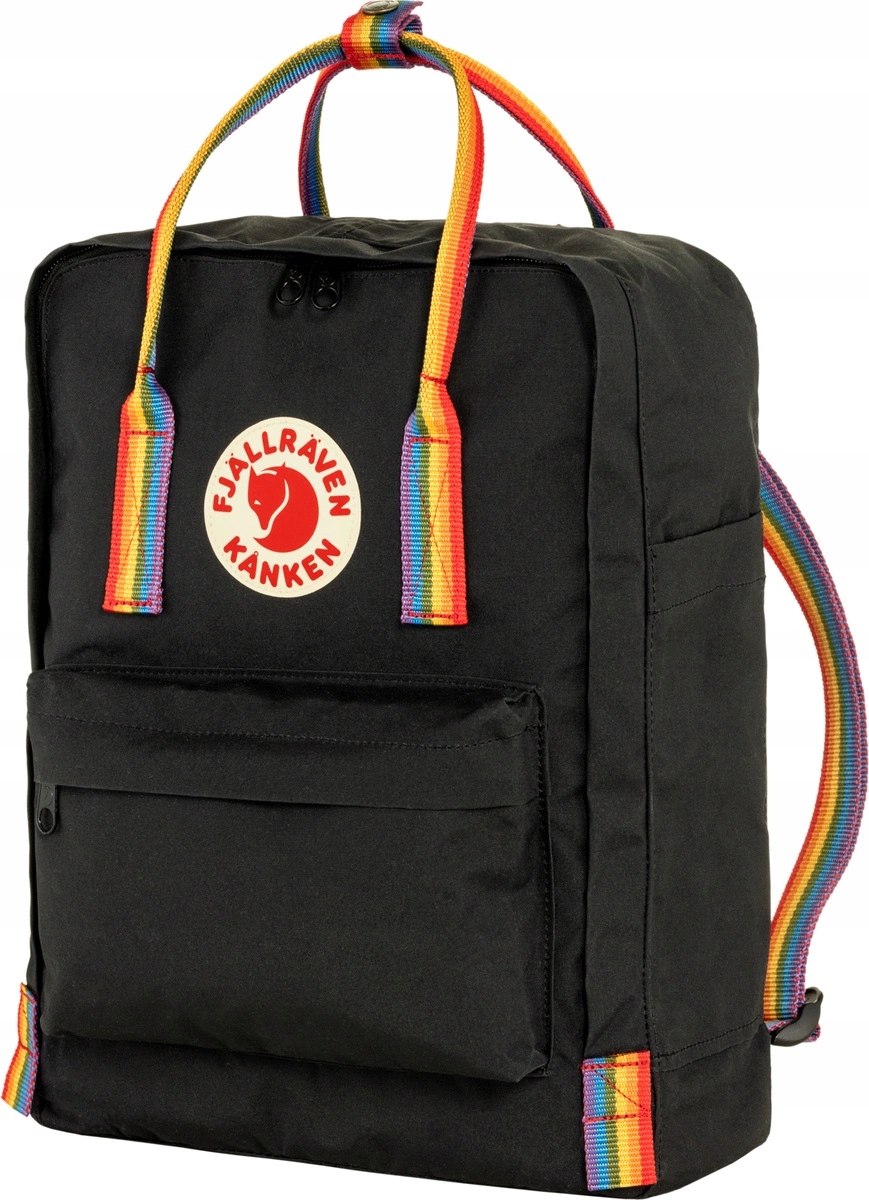 Batoh Kanken Rainbow Fjallraven Black Rainbow