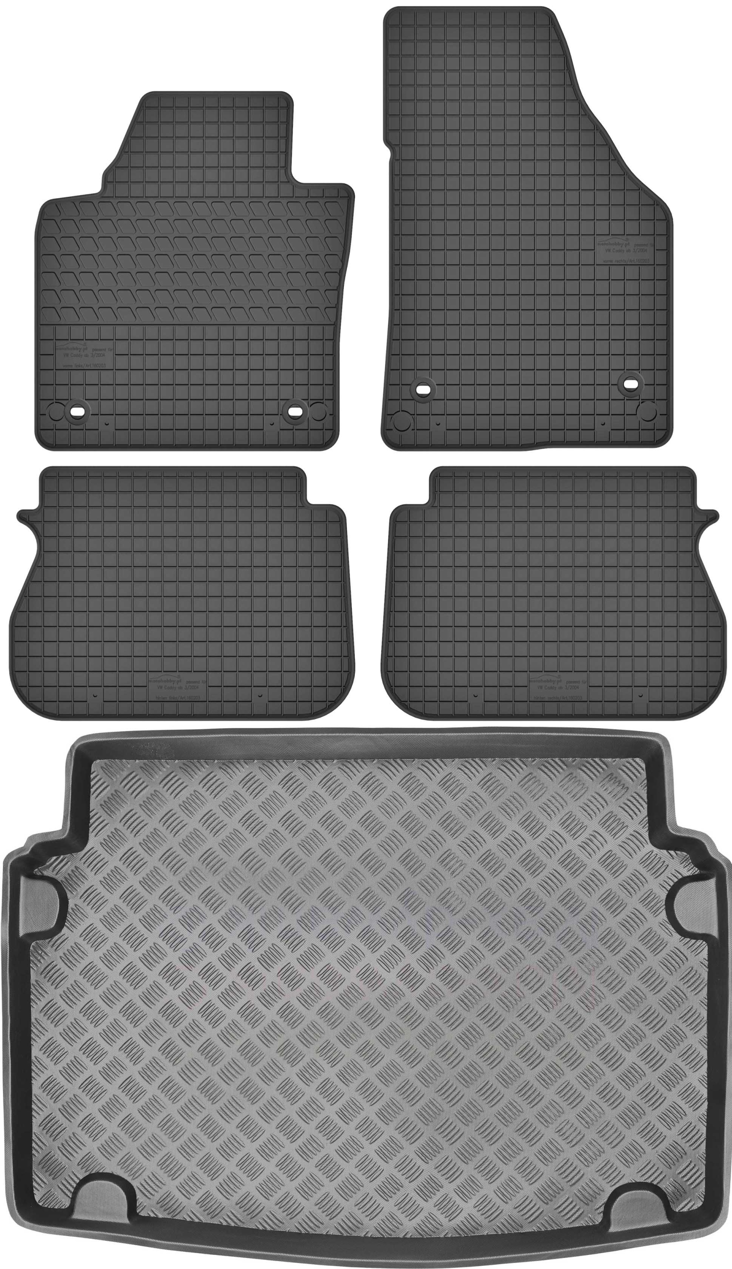 

Vw Caddy Life Maxi 7os 2008-2020 Dywaniki mata