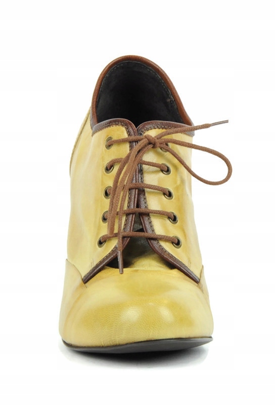 VENEZIA buty botki żółty obcas 39 Marka Venezia