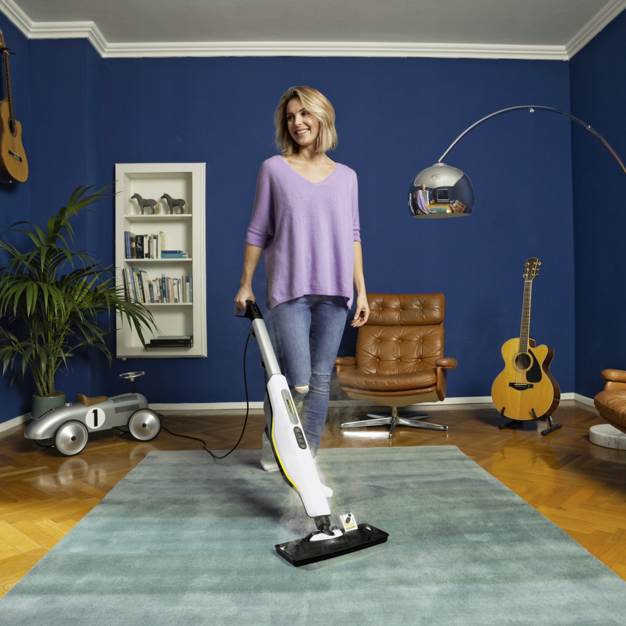 MOP PAROWY + ZAPAS ŚCIERECZEK KARCHER SC 3 DO MYCIA KAFLI PANELI DYWANÓW Kod producenta 1.513-530.0