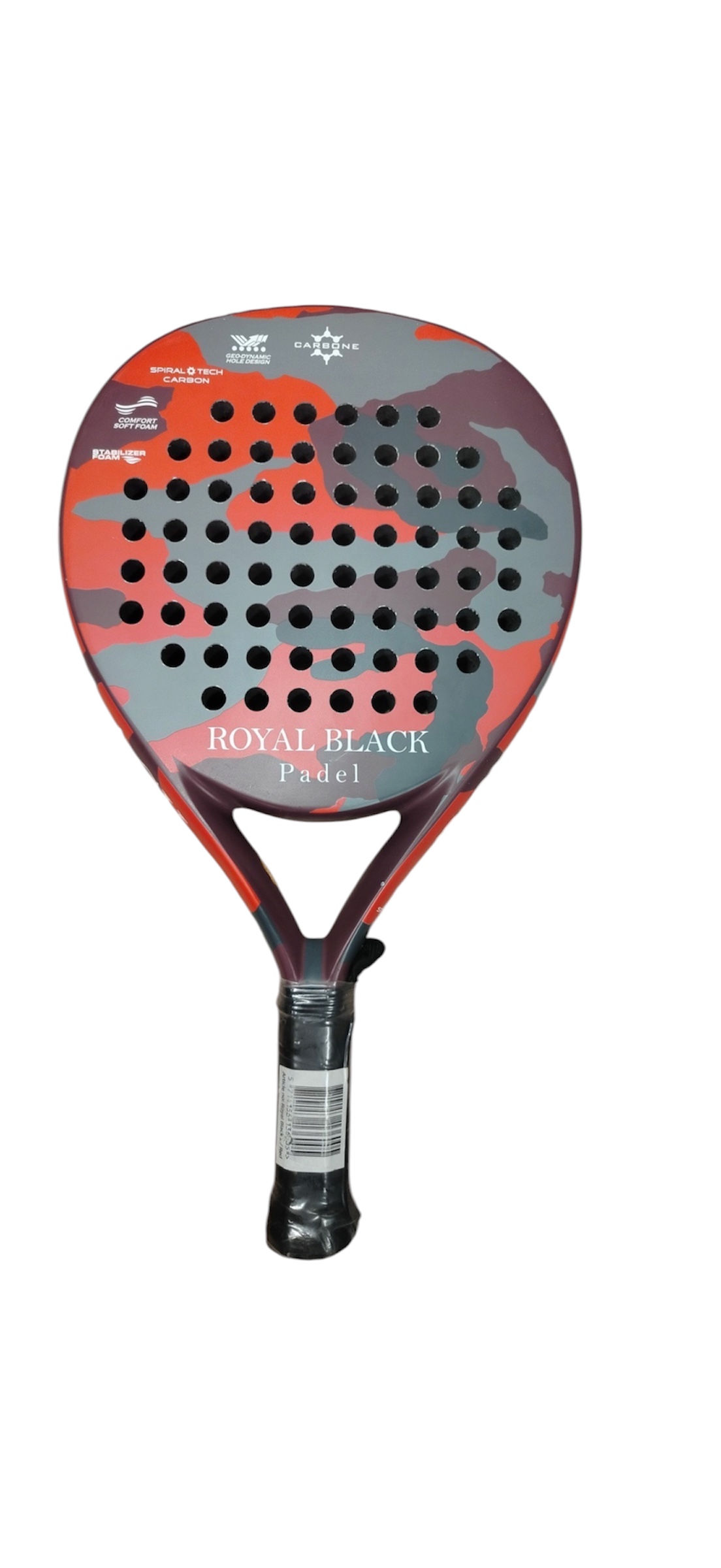 Raketa do padu Royal BLACK2/Red z uhlíkových vláken