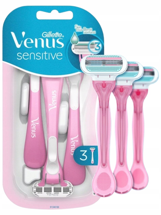 Strojky Gillette Venus Sensitive pro ženy, 3 ks