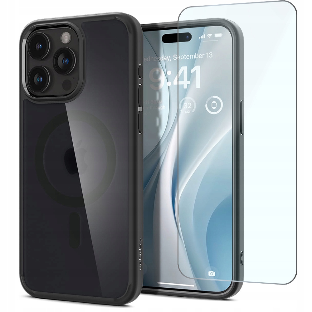Etui Spigen do iPhone 15 Pro, mocne, ochronne, case do MagSafe szkło
