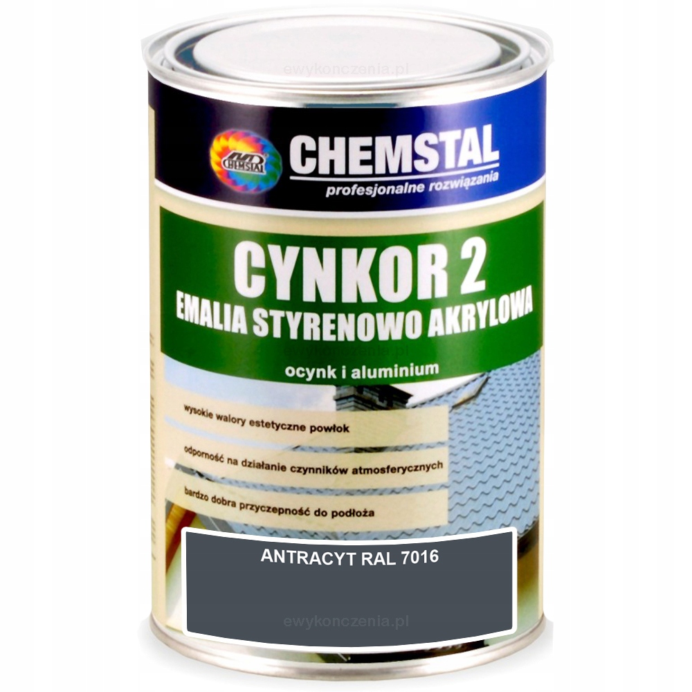 

Farba na dach Cynkor 2 do metalu Antracyt 1L