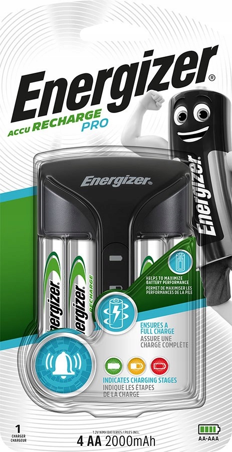 Energizer Ładowarka PRO+4AA Acu HR6 Pow+ 2000mAh