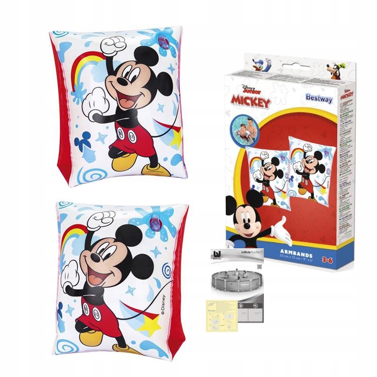 Rękawki do nauki pływania dmuchane Mickey&friends Bestway 91002