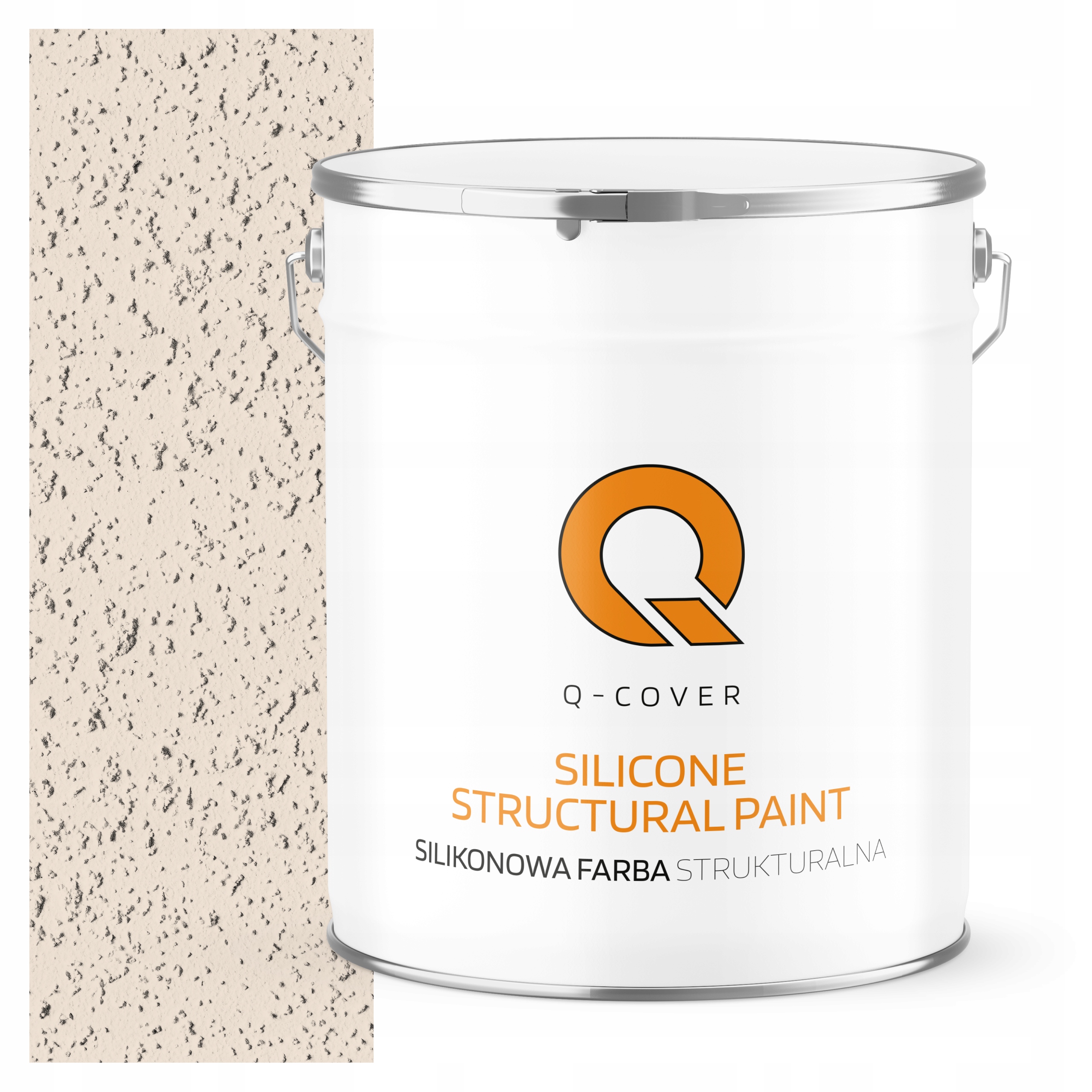 Štruktúrovaná fasádna silikónová fasádna farba 5L Béžová svetlá F442 Uv