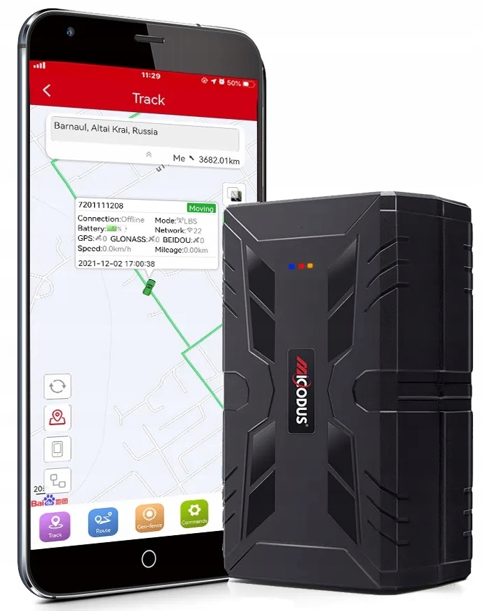 Gps lokátor 60 dní odposluch draVires veľký akumulátorový magnet do auta