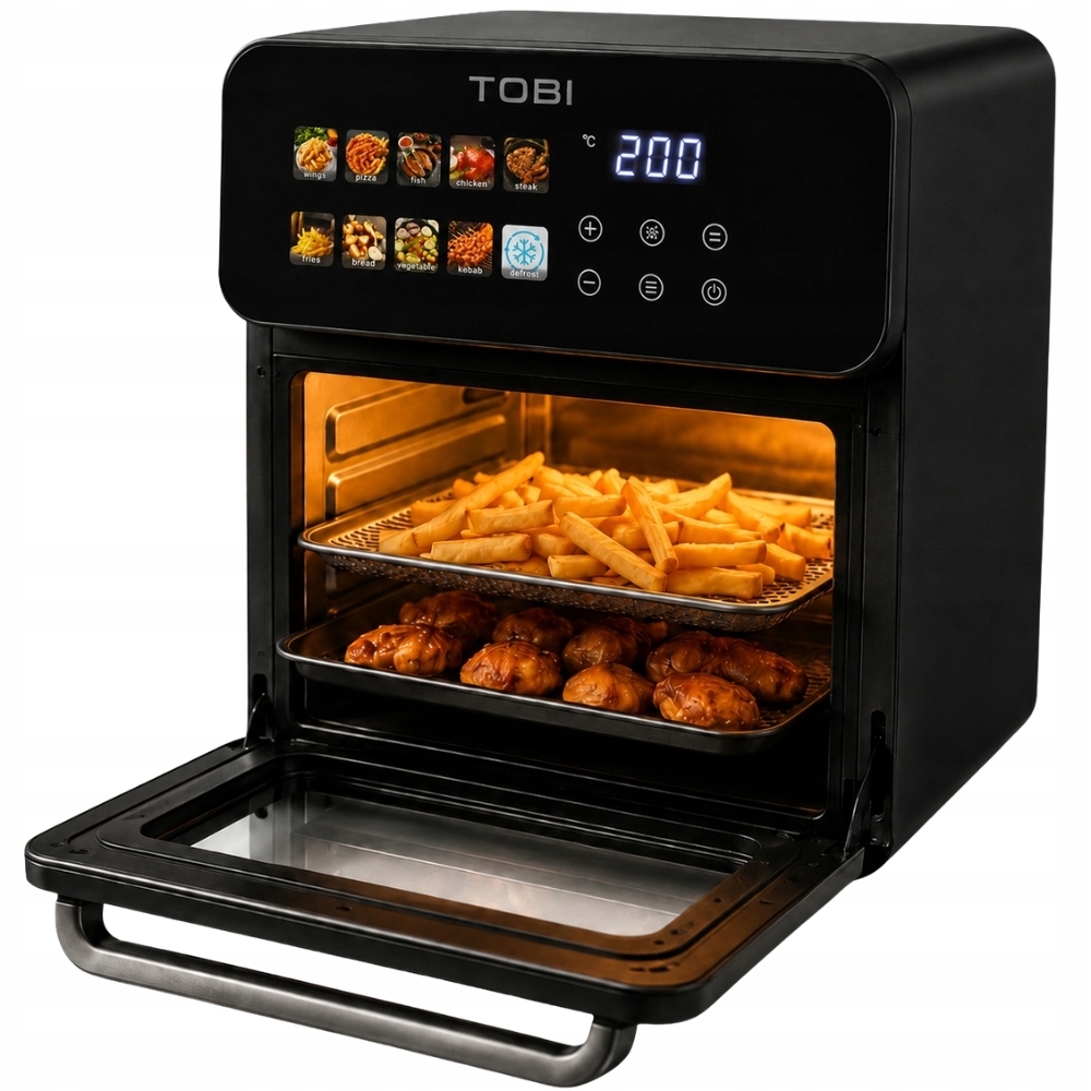 Teplovzdušná Fritéza Air Fryer 16L Pekáreň 2400W 10 Režimov Airfryer