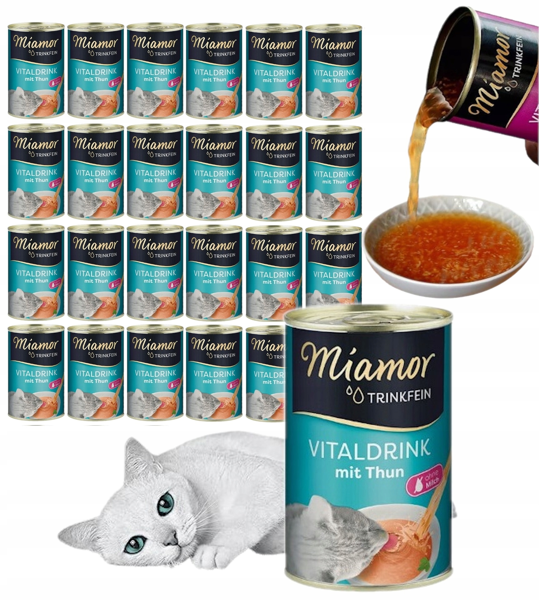 Miamor Vitaldrink Napój Dla Kota Tuńczyk 24x135ml
