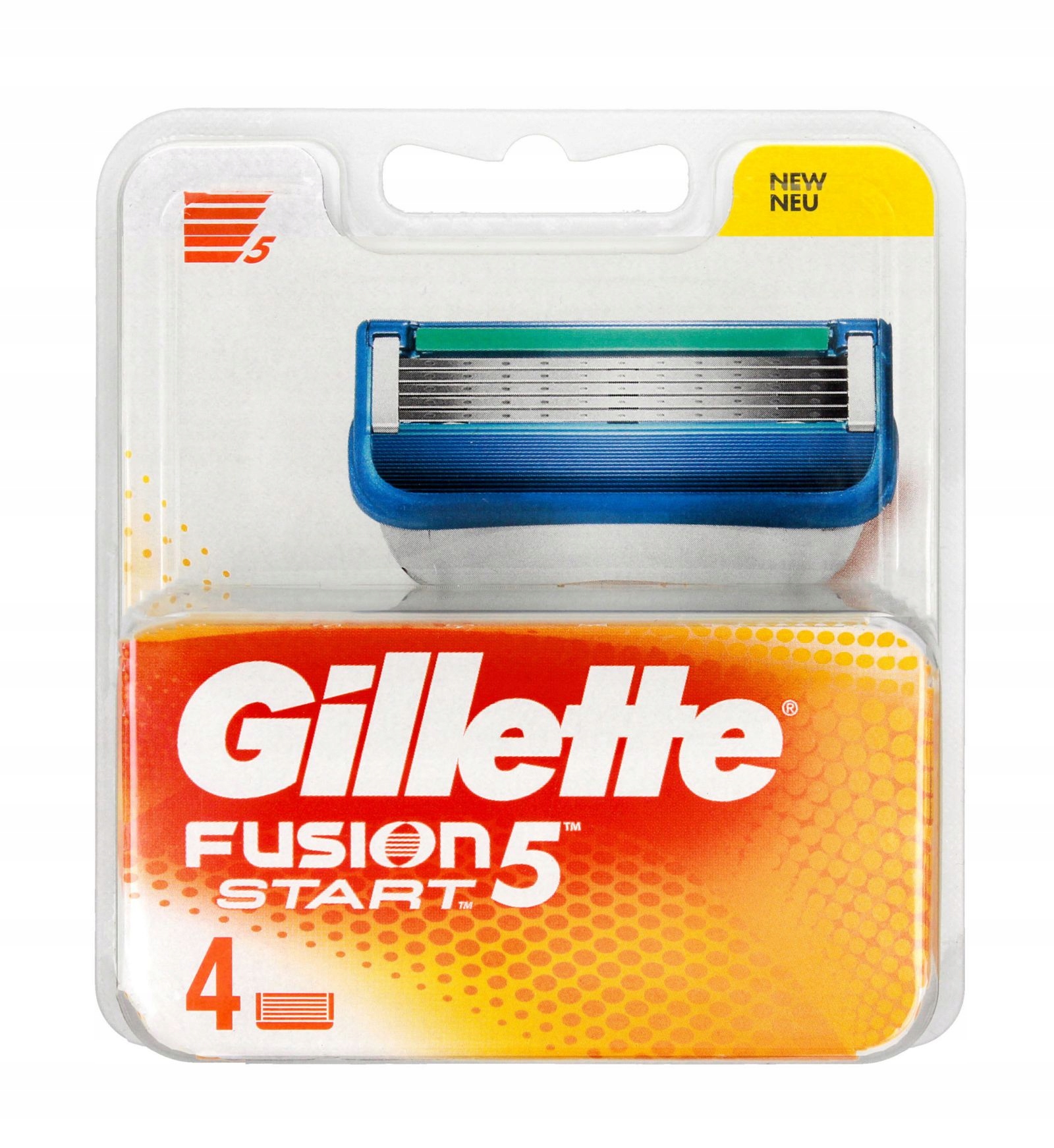 Gillette FUSION5 Start Náhradní Náplně Do Holicího Strojku Pro Muže