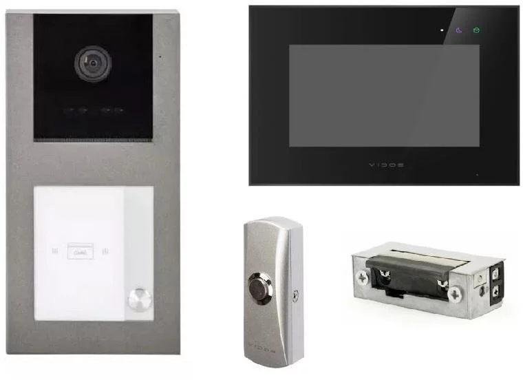 Videovrátnik Vidos X S11-1/M10B-X s tlačidlom a elektrosvorkou