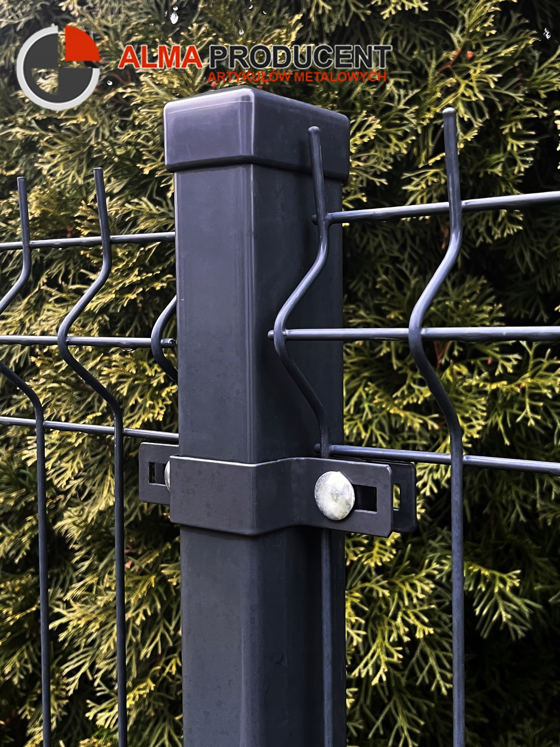 OBEJMA SŁUPKA DO PANELI 60X40 GRAFIT PRZELOTOWA Kod producenta 00173