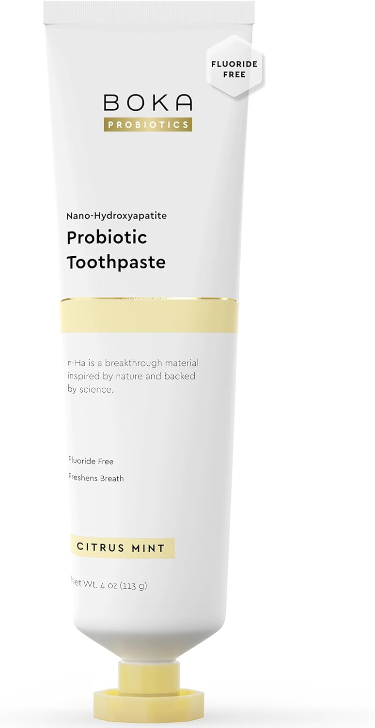 Boka Nano-Hydroxyapatite bez fluorowa pasta do zębów z probiotykami 113 g