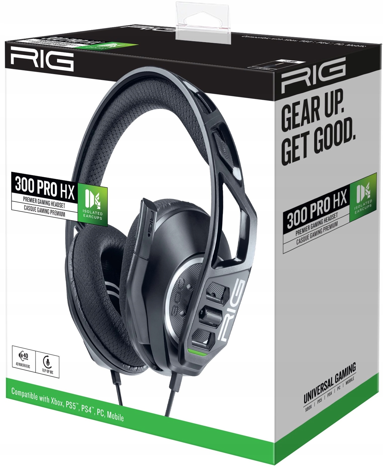 Nacon XS проводные наушники Rig300prohx черный