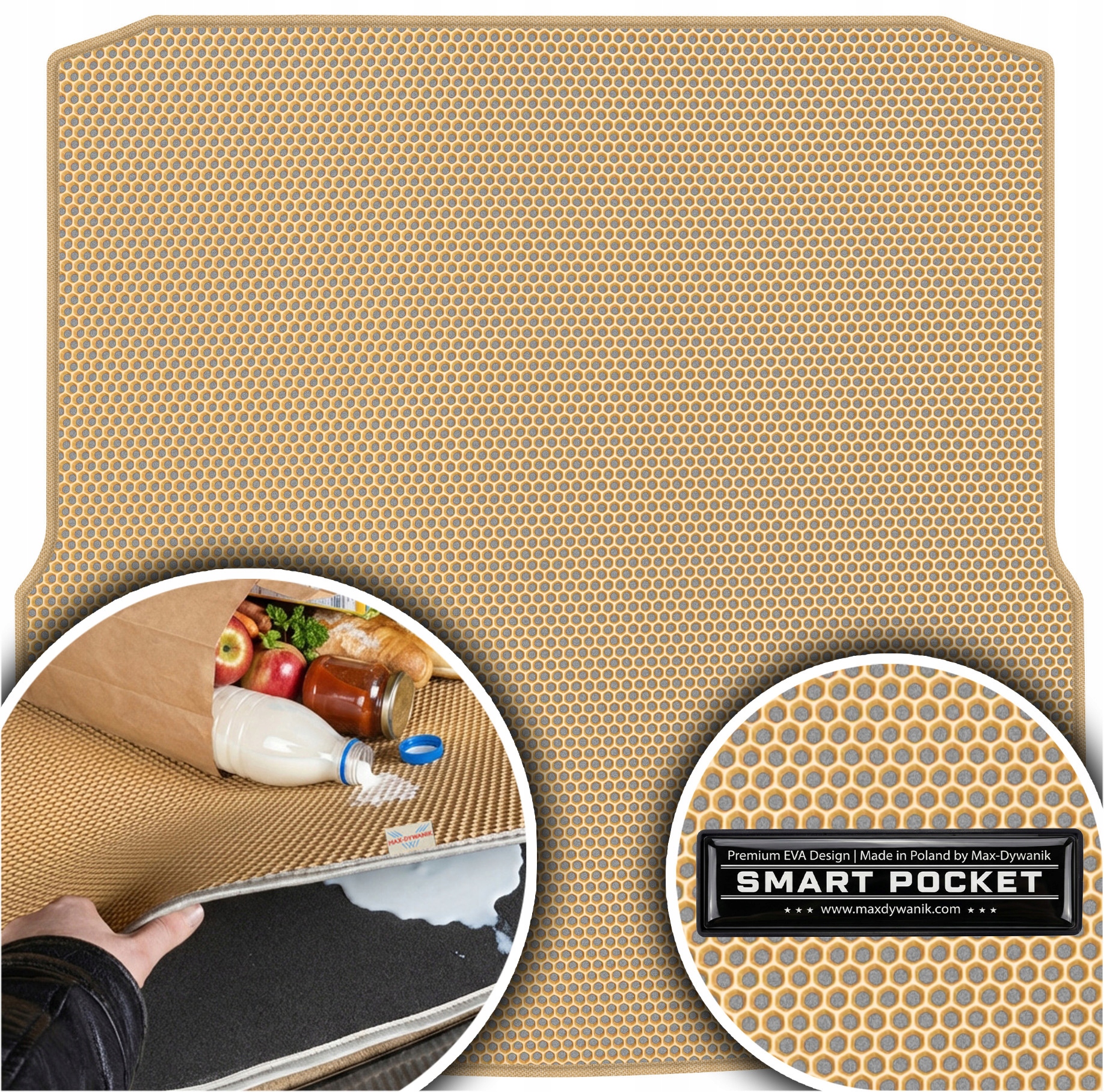Škoda SuperB II Kombi 2009-2015 Vložka batožinového priestoru Eva Smart Pocket Béžová