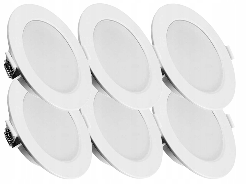 6x Lampa Závěsná stropní lampa Panel Slim Led 6W Barva Studená 6500K