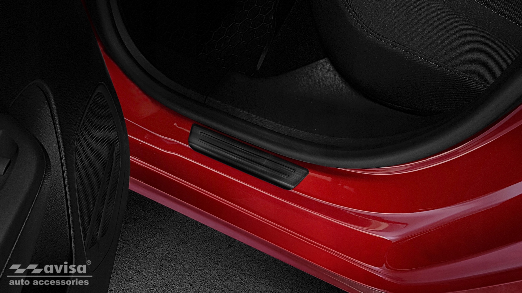 OPEL CORSA VI HB NAKŁADKI PROGOWE LISTWY NA PROGI STALOWE Producent Avisa