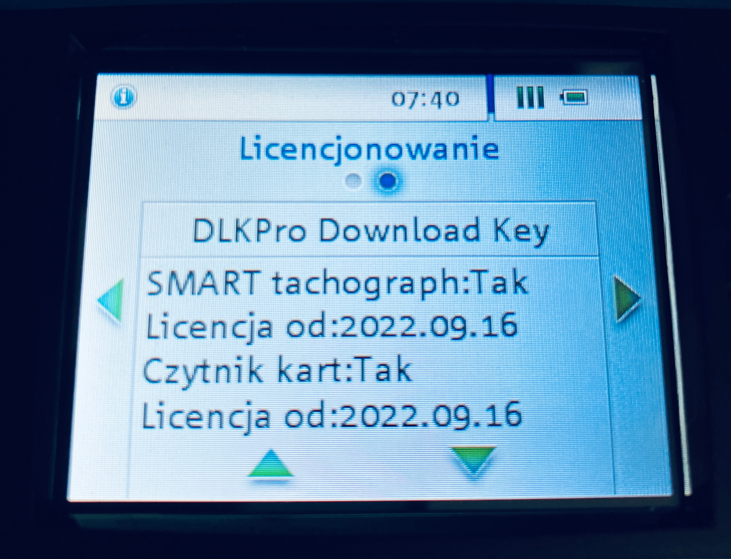 Karta do aktualizacji Czytnika VDO DLK PRO -> Smart 4.0 -> 4.1 | 2023 Marka VDO
