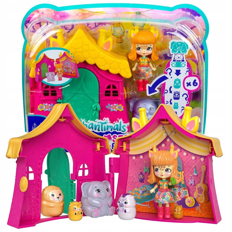 ENCHANTIMALS SECRET BESTIES NAMIOT GRISELDY GIRAFFE + ZWIERZĄTKA AKCESORIA