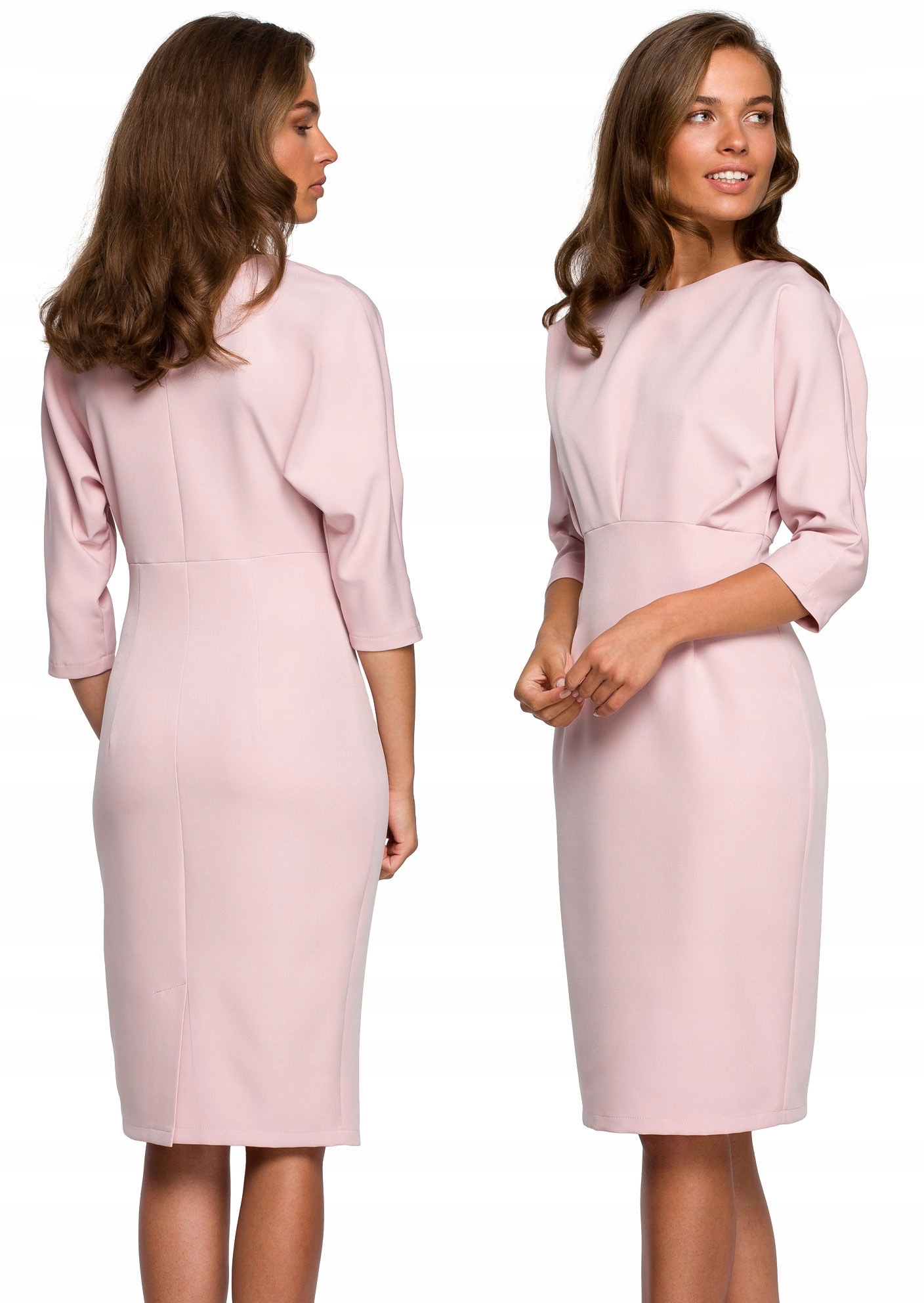 

Elegancka Sukienka Z Kimonowymi Rękawami