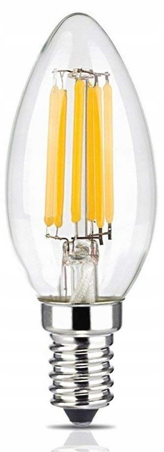 

Żarówka E14 Led filament 8W 800lm Ozdobna Świeczka
