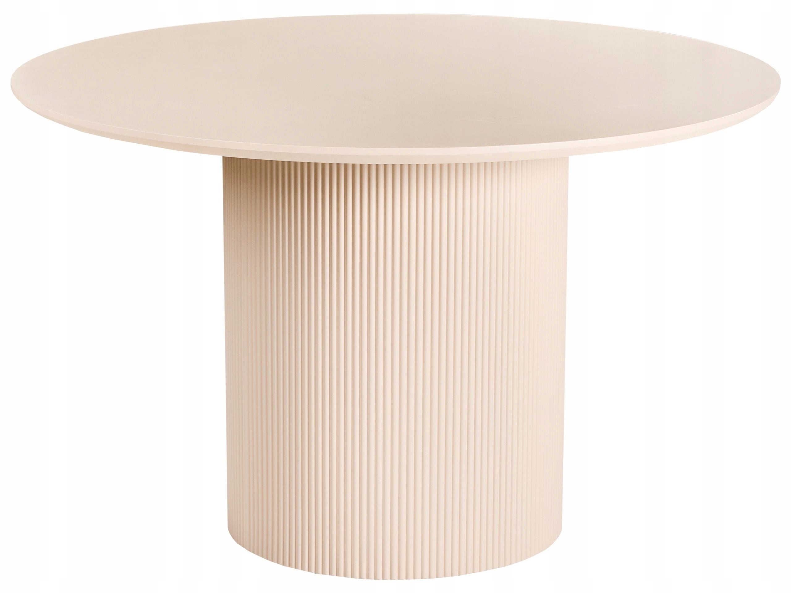 Stół do jadalni minimalistyczny 120 cm jasnobeżowy