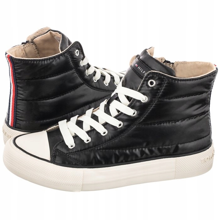 Dámské vysoké tenisky Tommy Hilfiger High Sneaker černé