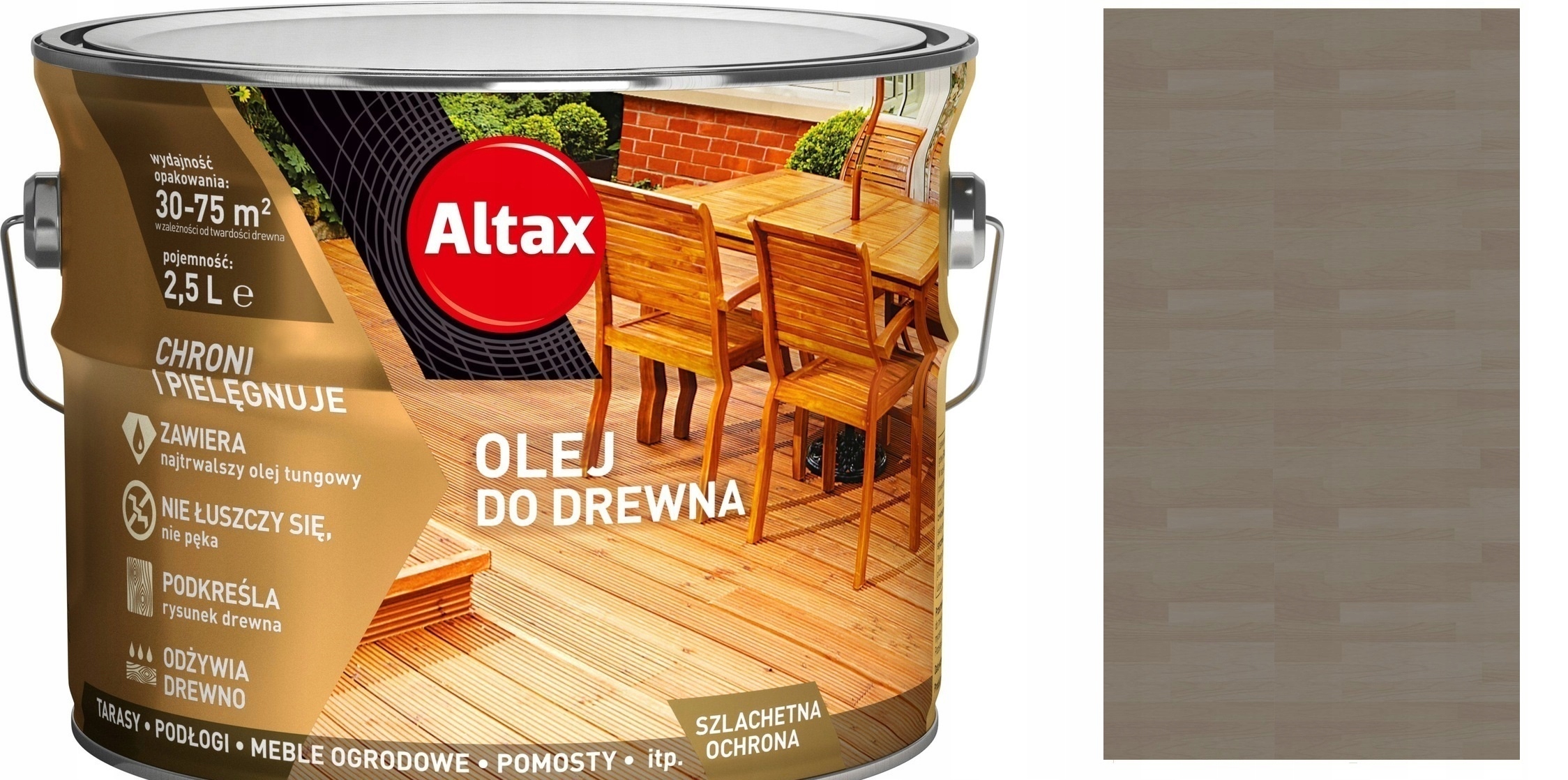 Altax Olej Na Dřevo A Terasy 2,5 L Antracit