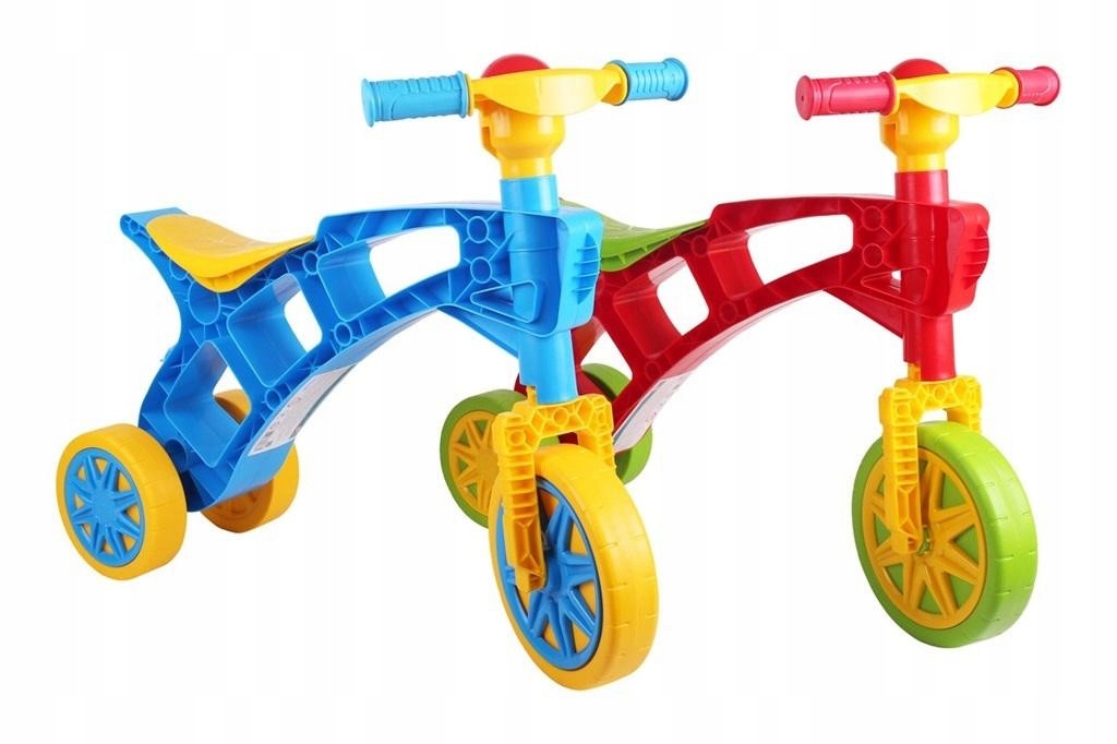 Mały Rowerek Biegowy dla Dwulatka plastikowy Motorek Autko do Pchania