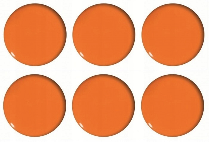 MAGNESY DO TABLIC 20MM/6SZT TETIS POMARAŃCZOWE Stan opakowania oryginalne